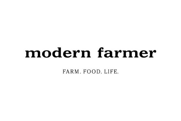 modern farmer logo and slogan farm. food. life